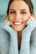 Portrait of pretty smiling young woman