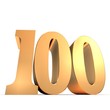 goldene Nummer - 100