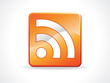 abstract glossy feed icon abstract glossy feed icon