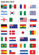 Country soccer flags