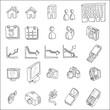 communication hand draw element vector communication hand draw element vector