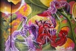 Graffiti monstruo espacial