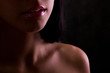 Sexual female lips