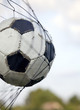 White and black soccer ball