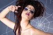 spider girl and web