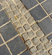 smaller cobble stones embedded in larger ones