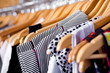 Photo: Multi-coloured wardrobe showcase, closeup Multi-coloured wardrobe showcase, closeup