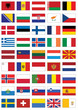 Vector flag set of all European countries. Vector flag set of all European countries.