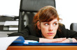 Dissatisfied business lady