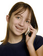 Young Girl Talking on Cellphone