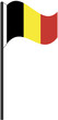Flaggenmast Belgien