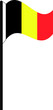 Flaggenmast Belgien