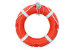 Ring-buoy on the white background