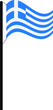 Flaggenmast Griechenland
