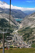 Val d'Isère et Lac en été (Vue d'un télésiège)