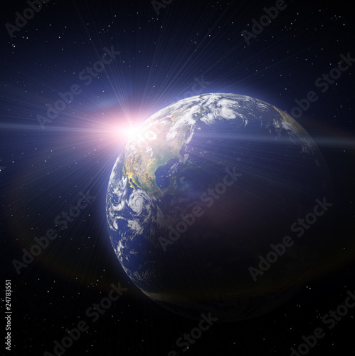Photo: Sunset Of Earth Planet Sunset Of Earth Planet