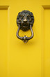 yellow door handle