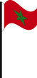 Flaggenmast Marokko
