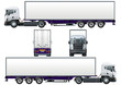 Vector cargo truck