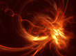 Fiery power fractal on a black background Fiery power fractal on a black background