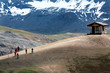 Groupe d'enfants en VTT - Montagne Groupe d'enfants en VTT - Montagne