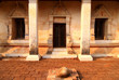 old temple doors and windows