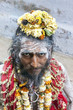 Sadhu at the ghats in Varanasi, India.