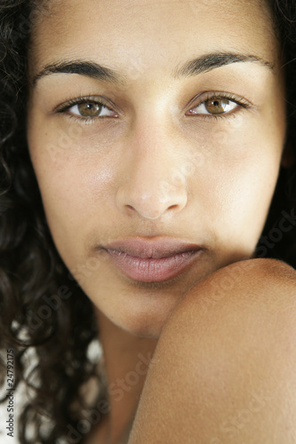 Photo: Close up portrait of nude female Close up portrait of nude female