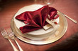 Empty served restaurant table