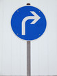 Verkehrsschild Rechtsabbieger Verkehrsschild Rechtsabbieger