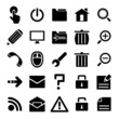 Black icons set Black icons set