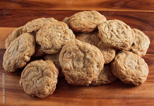 Photo: chocolate chip cookie pile chocolate chip cookie pile
