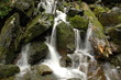 Waterfall in Abkhazia mountain forest
