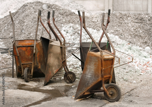 Photo: barrows and cullet barrows and cullet