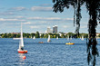 Blick auf die Hamburger Außenalster Blick auf die Hamburger Außenalster