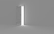 Inside a room with opened door