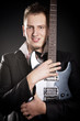 Portrait of young guitarist