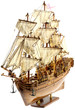 maquette du "Bounty", fond blanc