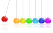 Newton's Cradle colors