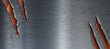 Torn metal texture over rusty grunge background