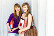 Students with books
