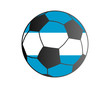 Vektor: Fahne von Argentinien und Fußball Fahne von Argentinien und Fußball