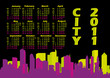 Panorama city. Calendar 2011
