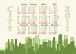Panorama city. Calendar 2011