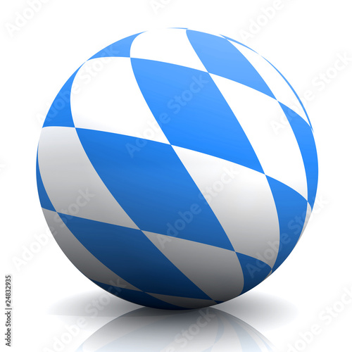 Illustration: 3D Bayern Kugel 3D Bayern Kugel