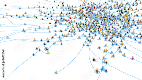 Photo: Cartoon Crowd Links, Layered System Cartoon Crowd Links, Layered System
