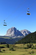 Langkofel in den Dolomiten mit Sessellift