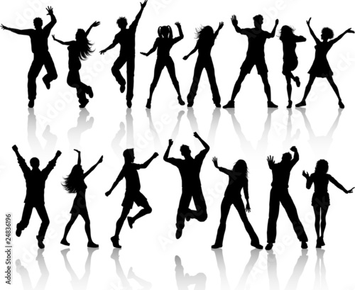 Vector: People dancing People dancing