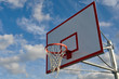 Outdoor Basketball Hoop Close Up