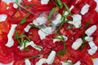 Salade de tomate mozarella et basilic